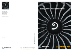 Boeing 777F: Passion to deliver.