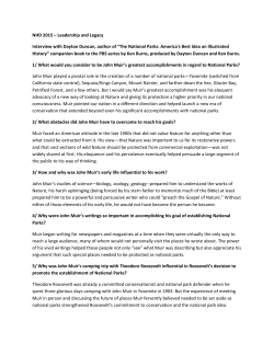 File - John Muir: Leadership and Legacy in Establishing