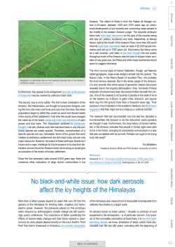 how dark aerosols affect the icy heights of the Himalayas
