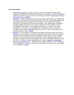 Go to the Cloud: Windows-live-skydrive