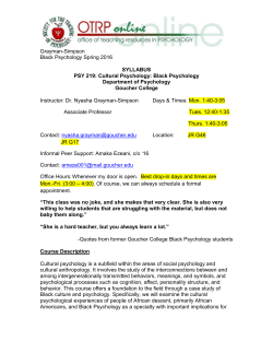 Cultural Psychology - Society for the Teaching of Psychology