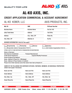 AL-KO AXIS, INC.
