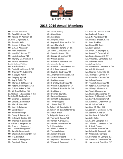 2015-2016 Annual Members