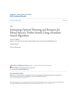 Estimating Optimal Thinning and Rotation for Mixed