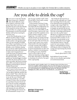 Are you able to drink the cup? - St. Columba`s Episcopal Church
