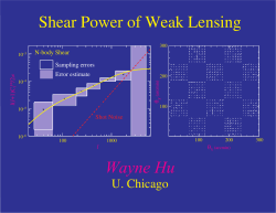 The Shear Power of Weak Lensing