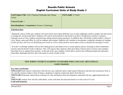 Unit Plan Template - Roselle Public Schools