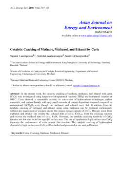 Catalytic Cracking of Methane, Methanol, and Ethanol