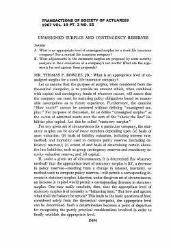 Surplus - Society of Actuaries