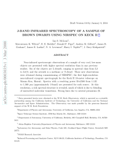 J-Band Infrared Spectroscopy of a Sample of Brown Dwarfs Using