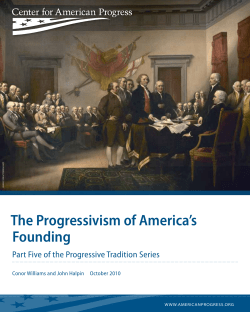 The Progressivism of America`s Founding