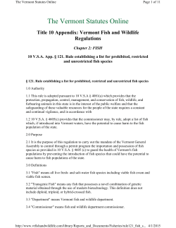 The Vermont Statutes Online
