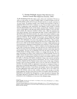 5. George Fitzhugh Argues That Slavery Is a Positive Good