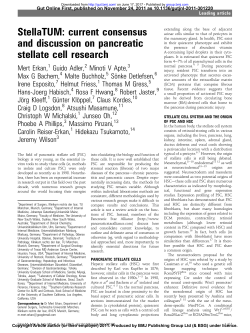 current consensus and discussion on pancreatic - Gut