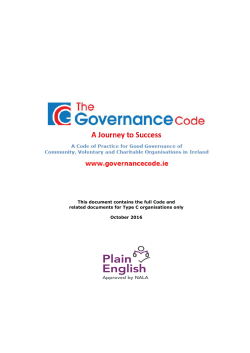 the Code for Type C organisations