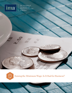 Raising the Minimum Wage: Is It Bad for Business?