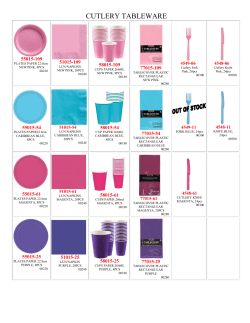 CUTLERY TABLEWARE
