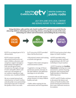 july 2014-june 2015 local content and service report to the community