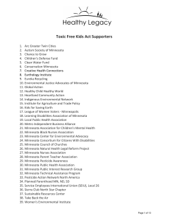 Toxic Free Kids Act Supporters
