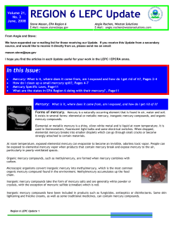 June, 2008 Region 6 LEPC Update