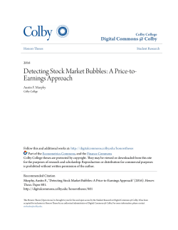 Detecting Stock Market Bubbles: A Price-to