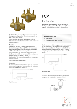 2- or 3-way valves