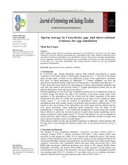 - Journal of Entomology and Zoology Studies