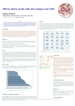 Mirror, mirror on the wall: am I young or am I old?