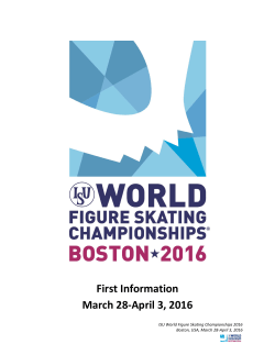 First Information March 28-April 3, 2016