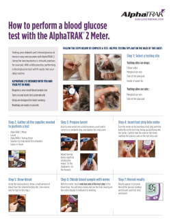How to perform a blood glucose test with the AlphaTRAK&reg; 2 Meter.
