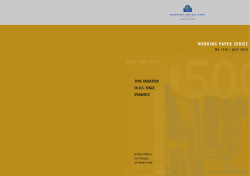 Time variation in US wage dynamics - ECB