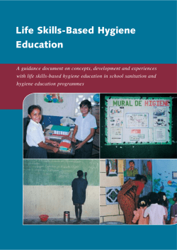 Life skills-based hygiene education
