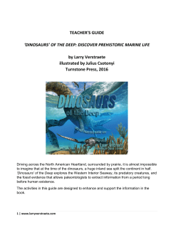 TEACHER`S GUIDE `DINOSAURS` OF THE DEEP: DISCOVER