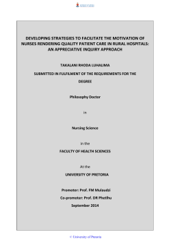 2014 - University of Pretoria