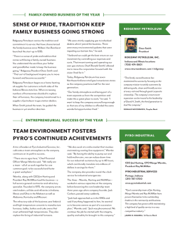 sense of pride, tradition keep family business going strong