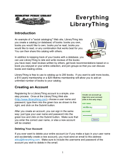 Everything LibraryThing
