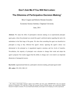 Don`t Ask Me If You Will Not Listen: The