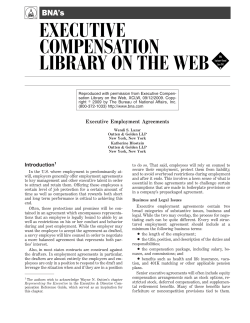 Executive Employment Agreements