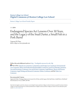 Endangered Species Act Lessons Over 30 Years, and the Legacy of