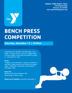 bench press competition