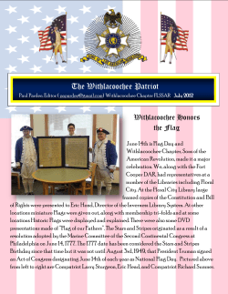 The Withlacoochee Patriot - The Withlacoochee Chapter Florida
