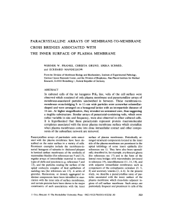 paracrystalline arrays of membrane-to