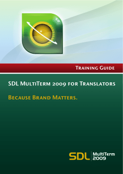 MultiTerm for Translators.book