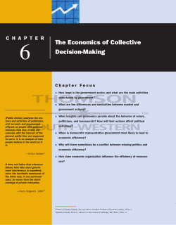 The Economics of Collective Decision-Making