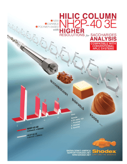 Shodex Polymeric Asahipak NH2P-50 Columns