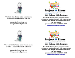 Kids Helping Kids brochure