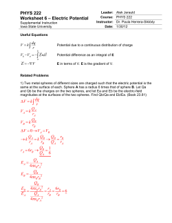 PHYS 222 Worksheet 6 - Iowa State University