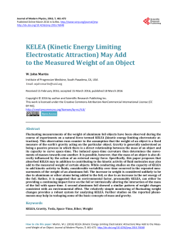 KELEA (Kinetic Energy Limiting Electrostatic Attraction)