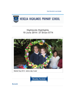 Korach - United Herzlia Schools