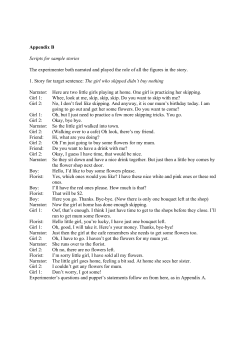Appendix B Scripts for sample stories The experimenter both